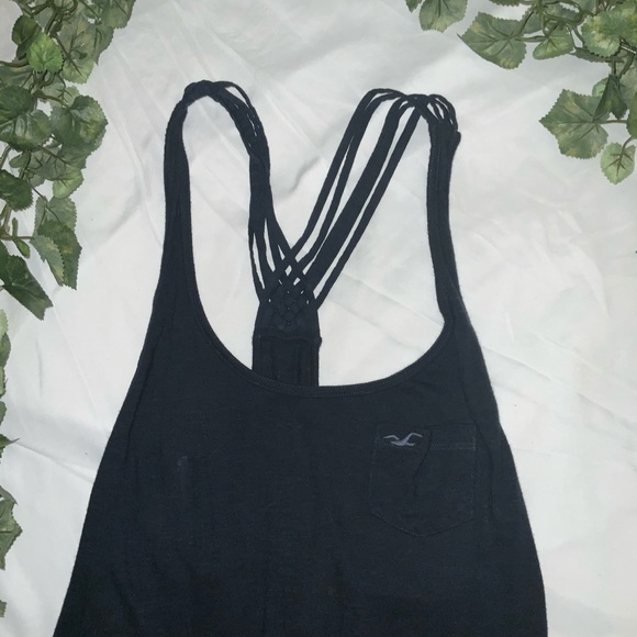 Black Hollister Razorback tank top - Picture 2 of 4